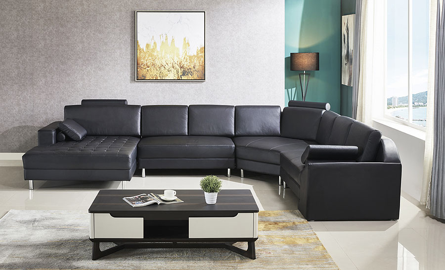 Heather Leather Sofa Lounge Set
